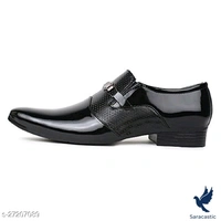 DEEKADA Men's Black Patent Lether Formal Party Wear Shoes (Trusted By Customers) - 6, Black