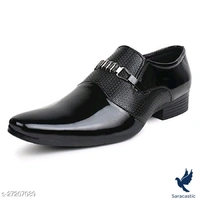 DEEKADA Men's Black Patent Lether Formal Party Wear Shoes (Trusted By Customers) - 6, Black