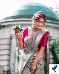 Fancy Marathi Saree - Free size