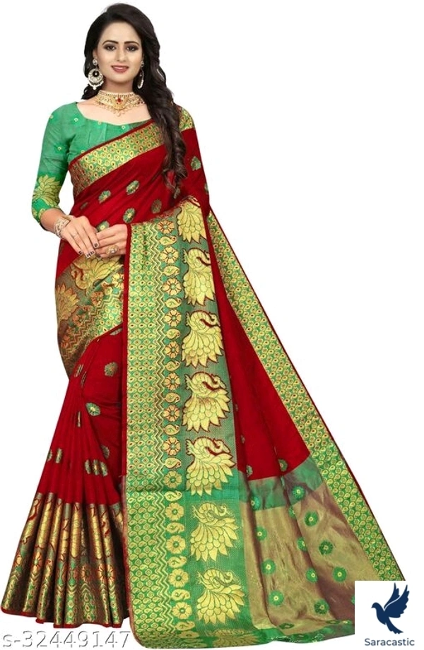 Laxmipati Mor Pecock Fashionable Saree (Trusted) - Free size