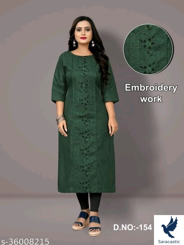 Abhsariks Pure Cotton Esembled Kurtis - M