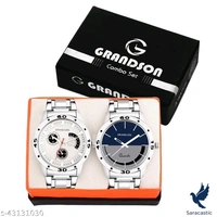 Gorgeous Men's Analogue Watches(Trusted By Customers) - White Black Multi Combo, Free size
