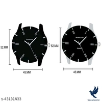Gorgeous Fabulous Men's Watches (Trusted By Saracstic) - Black And Silver Black Combo, Free size
