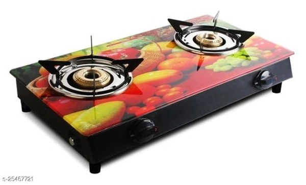 Crystal Goidflame Two Burner Kwid Manual Gas Stove 7 Years Gaurentee
