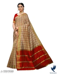 Laxmipati Cotton Saree - Free size, Yellow