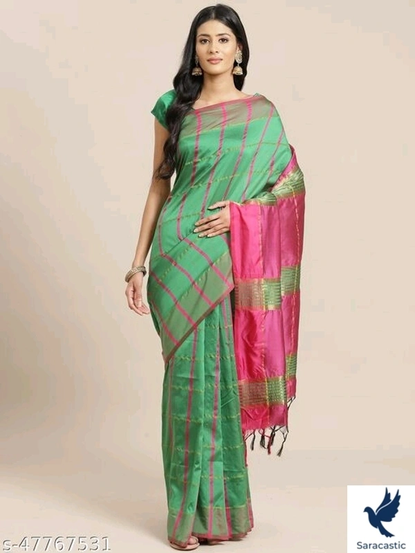 Silk Saree Latest New Arrival (Trusted) - Gree, Free size