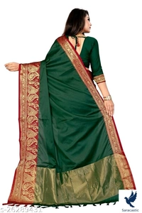 Charvi Alluring Laxmipati Silk Saree  - Yellow, Free size