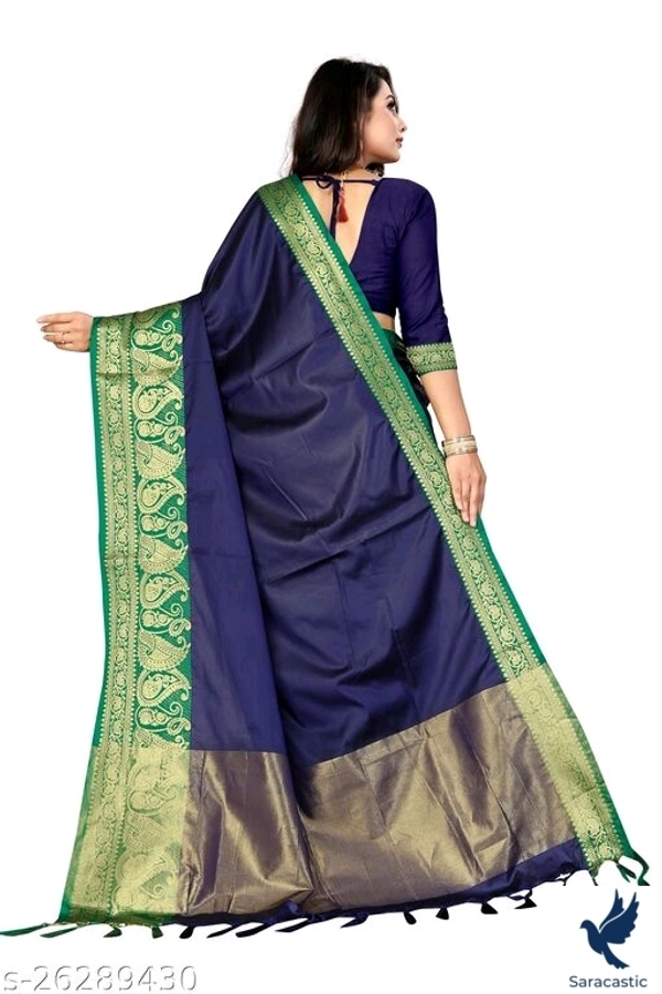 Charvi Alluring Laxmipati Silk Saree  - Blue, Free size 