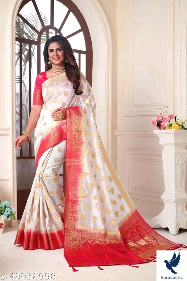 Senssational Kanjivaram Silk Saree - Yellow, Free size