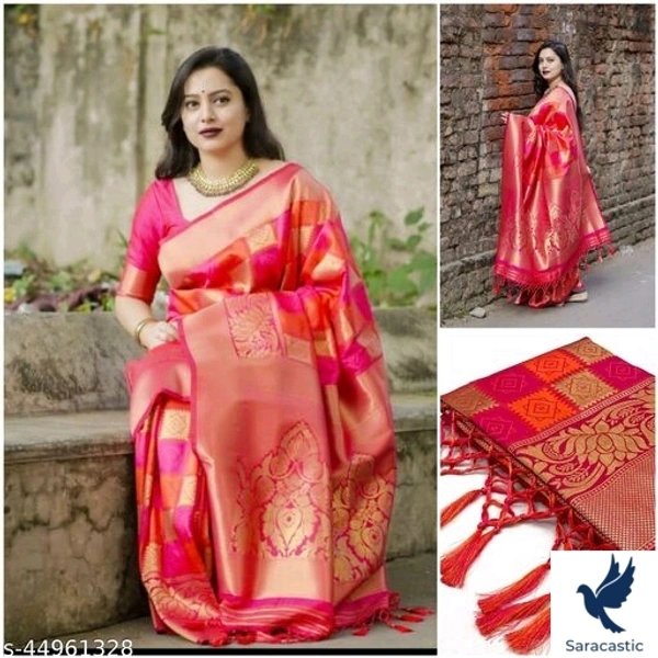 Chitralekha Vougioush Silk Saree (Trusted) - Free size