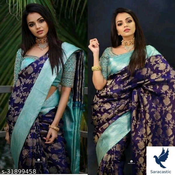 Alisha Vougish Silk Saree  - Free size