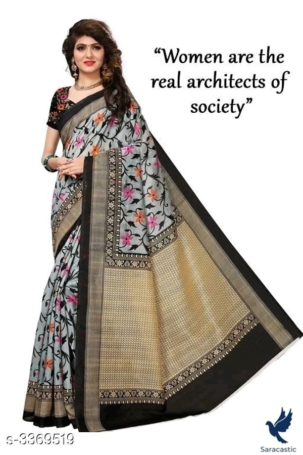 Special Multi Color Saree (Limited Time Deal) - pink multi colour
