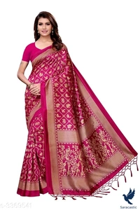 Special Multi Color Saree (Limited Time Deal) - pink multi colour