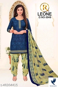 Leon Beautiful Kurti Botton With Duptta - Orange