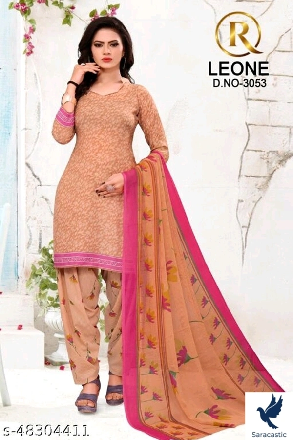 Leon Beautiful Kurti Botton With Duptta - sky blue