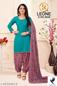 Leon Beautiful Kurti Botton With Duptta - Dark blue