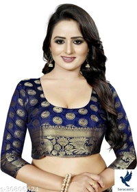 Kanjivaram Attractive Cotton Saree - Blue