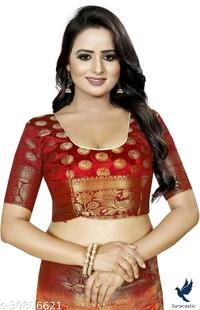 Kanjivaram Attractive Cotton Saree - Blue