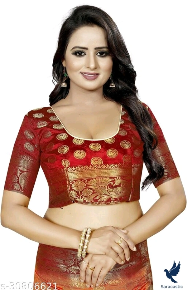Kanjivaram Attractive Cotton Saree - Blue