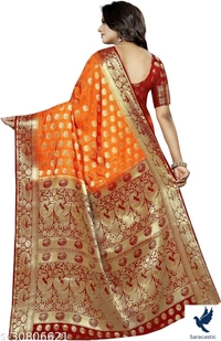 Kanjivaram Attractive Cotton Saree - Blue