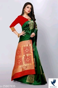 Chitraleka Kanjivaram Silk Saree (Trusted) - Blue, Free size