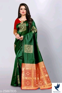 Chitraleka Kanjivaram Silk Saree (Trusted) - Blue, Free size