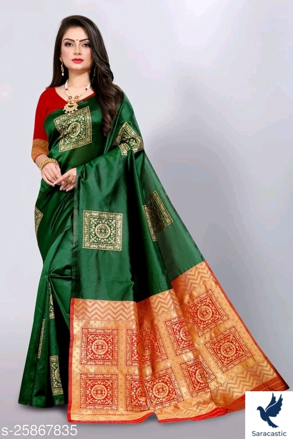 Chitraleka Kanjivaram Silk Saree (Trusted) - Black
