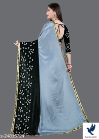 Laxmipati Poly Silk Saree  - Yellow, Free size