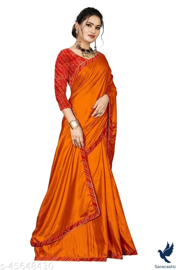 Laxmipar Dola Silk Saree - orange