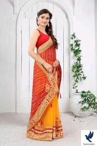 Trendy Laxmipati Georgette Saree - Free size