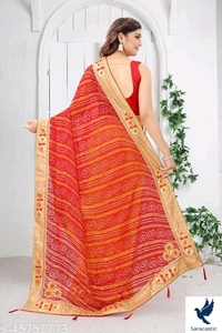Trendy Laxmipati Georgette Saree - Free size
