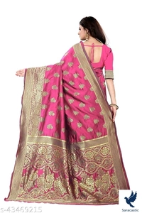 Attractive Banarashi Silk Saree (Trusted) - Blue