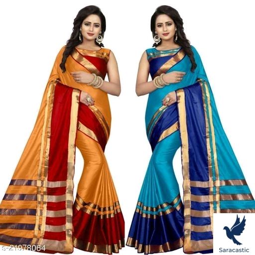 Buy online Women's Saree Combo With Blouse from ethnic wear for Women by  Florence for ₹680 at 80% off | 2024 Limeroad.com