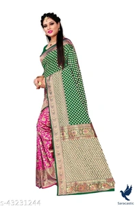 Laxmipati  Silk Saree - pink, Free size