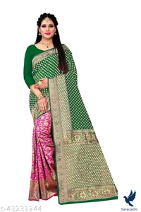 Laxmipati  Silk Saree - pink, Free size
