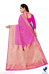 Laxmipati  Silk Saree - pink, Free size