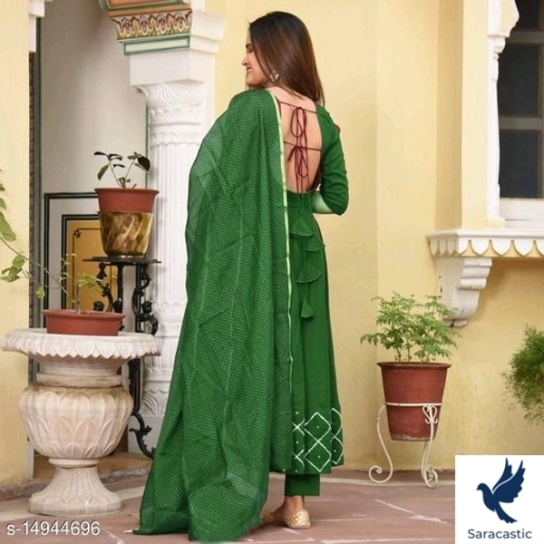 Go Srini Wine Colour Royal Kurti With Dupatta - Onion, XXL