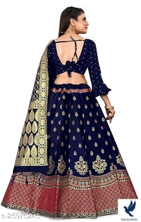 Jute Silk Lenhga - Free size