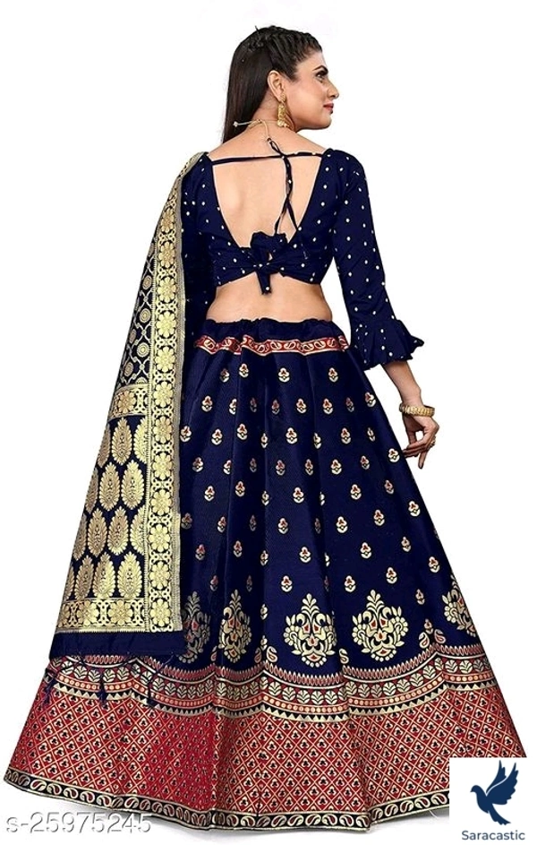 Jute Silk Lenhga - Free size