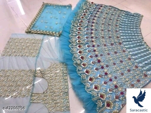Lehnga Trendy Fabulous  - Sky