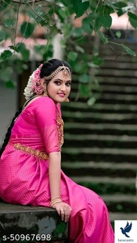 Laxmipati Silk Saree - pink, Free size