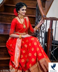 Laxmipati Silk Saree - Red