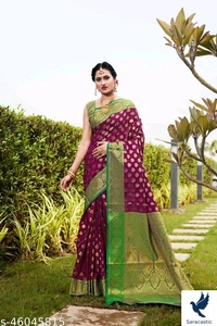 Kanzivaram Silk Saree Work Saree - Purple