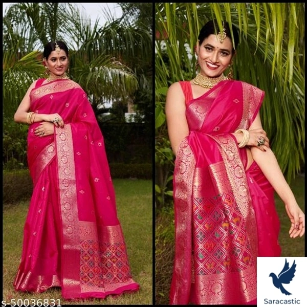 Beautiful Kanjivaram Silk Saree Work Saree - Purple