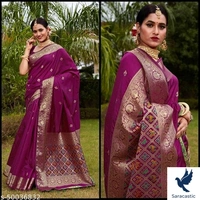 Beautiful Kanjivaram Silk Saree Work Saree - Blue