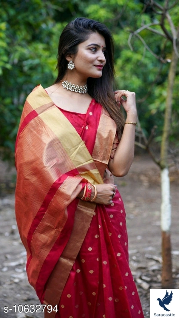 Fancy Cotton Silk Saree - Mairun, Free size