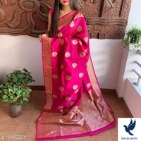 Beautiful Banarasi Silk Saree For Women - Free size