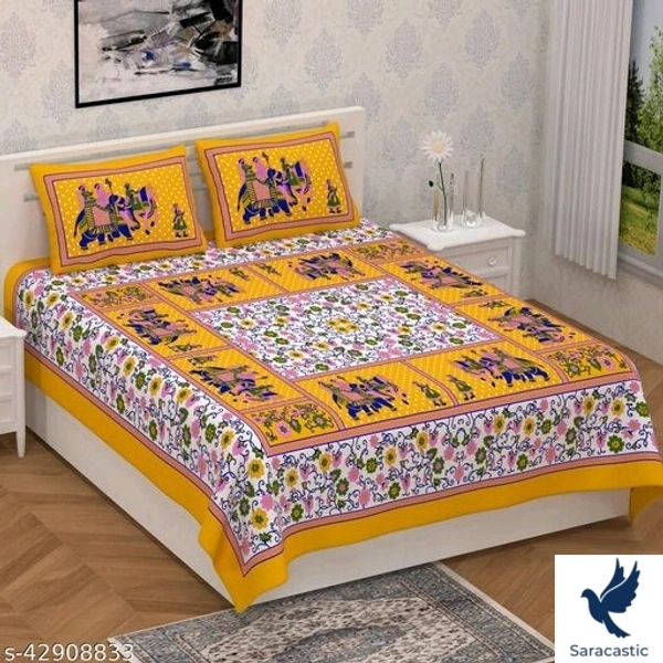 Beautiful Attractive Bedsheet Cotton - Queen