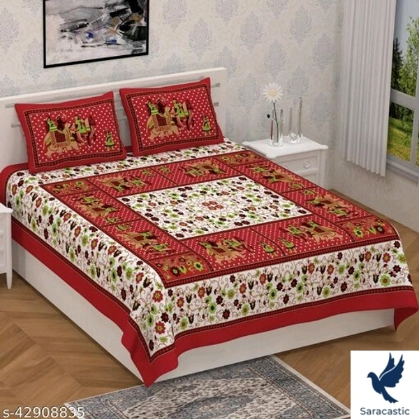 Beautiful Attractive Bedsheet Cotton - Queen