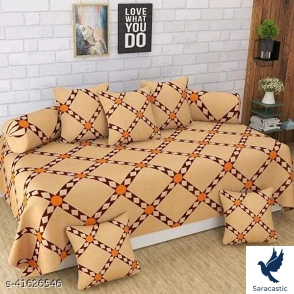 Single Bed Printed Bedsheet Cotton  - Free size